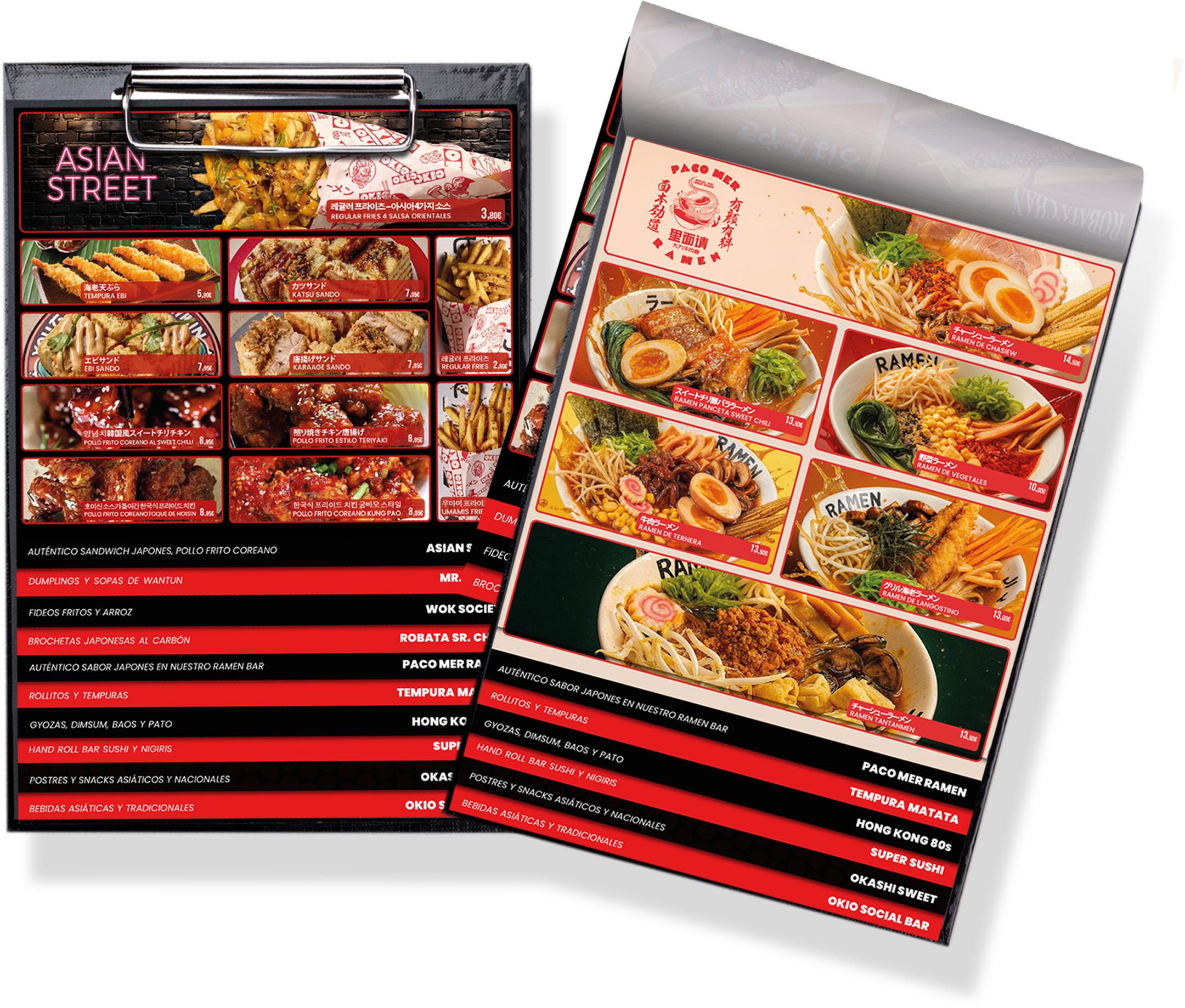OKIO menus