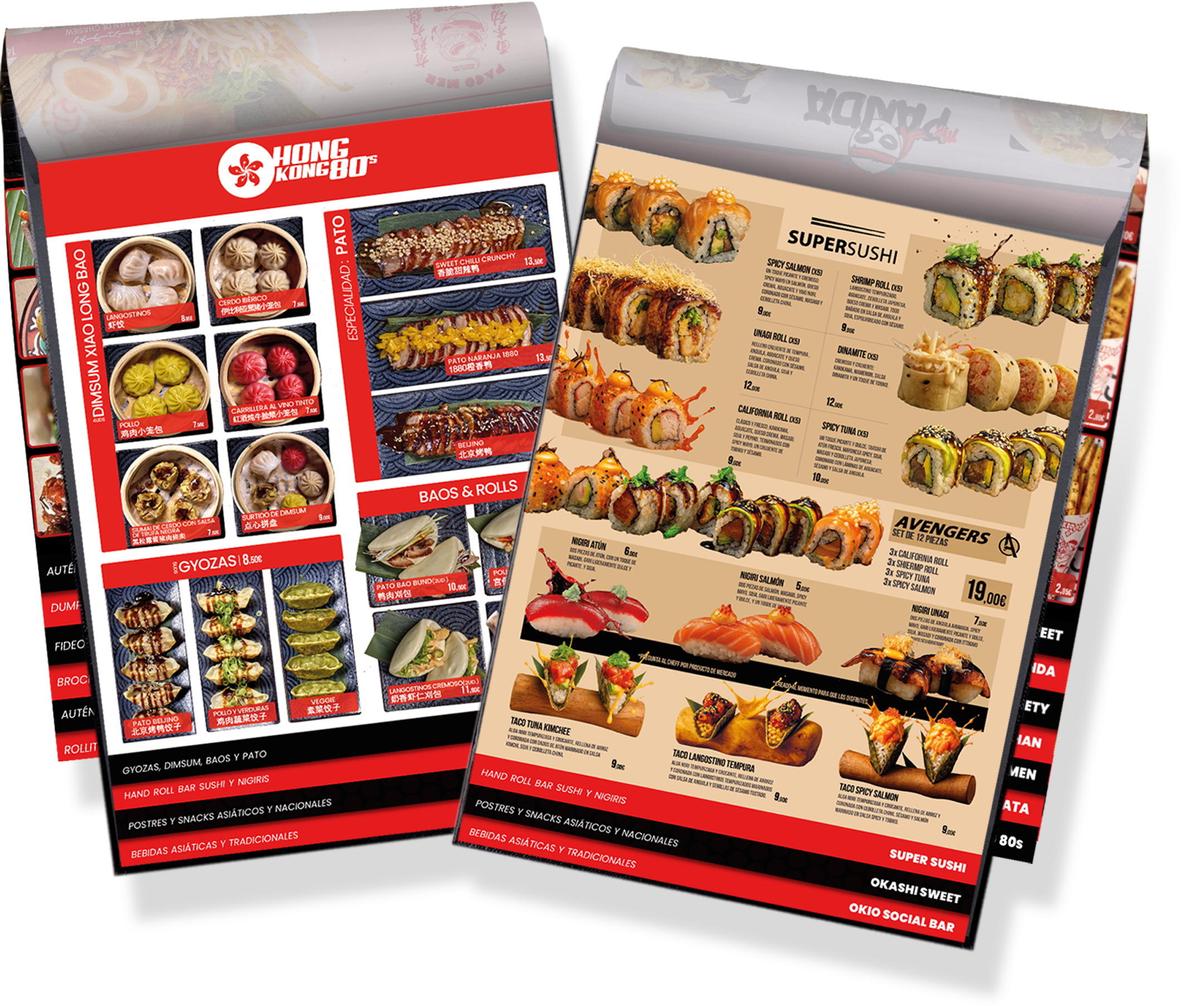 OKIO menus