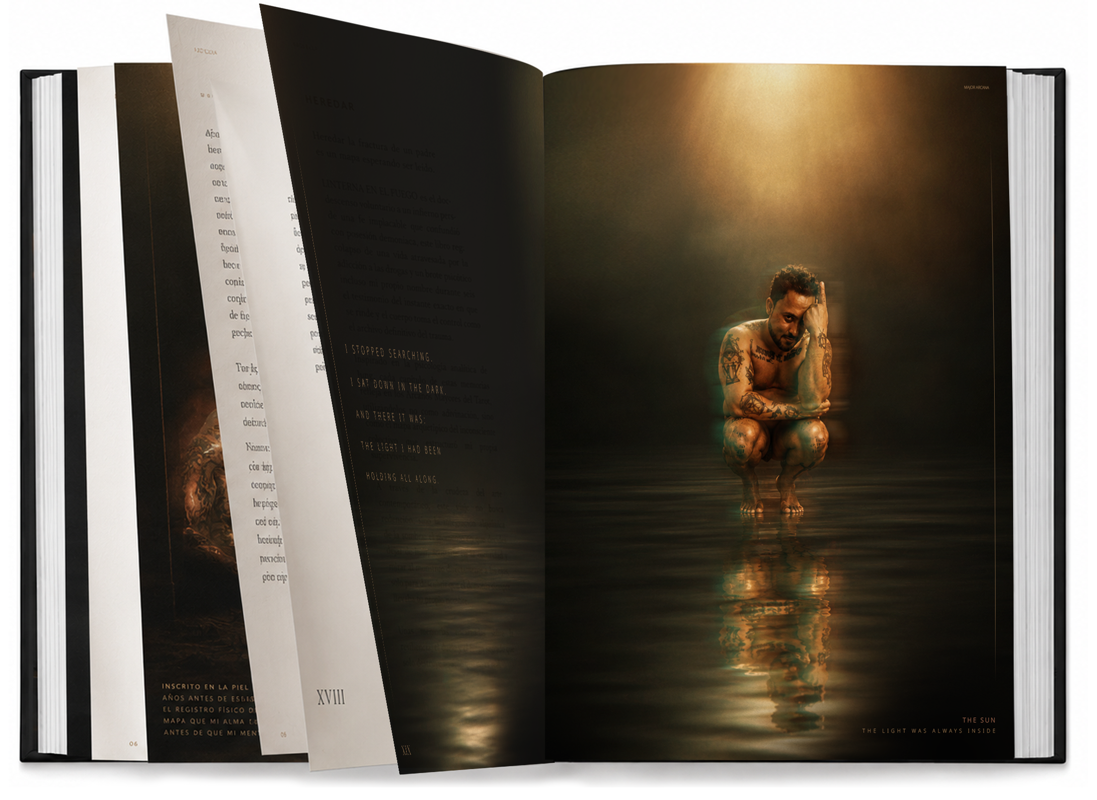 The Sun — book spread, closing chapter